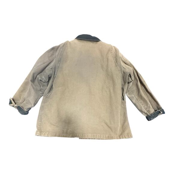 Vintage 80s L.L.Bean Chore Barn Coat Men’s L/XL Sun Faded Thrashed Distressed - Picture 16 of 16